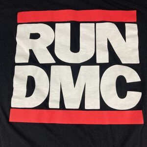 Run DMC Womens Plus Size 4 Black 2007 Bravado Hip Hop Rap Graphic T Shirt